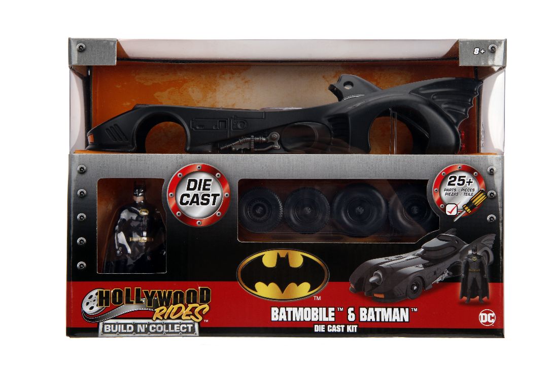1/24 "Hollywood Rides" 1989 Batman Batmobile w/Batman - Build n' Collect