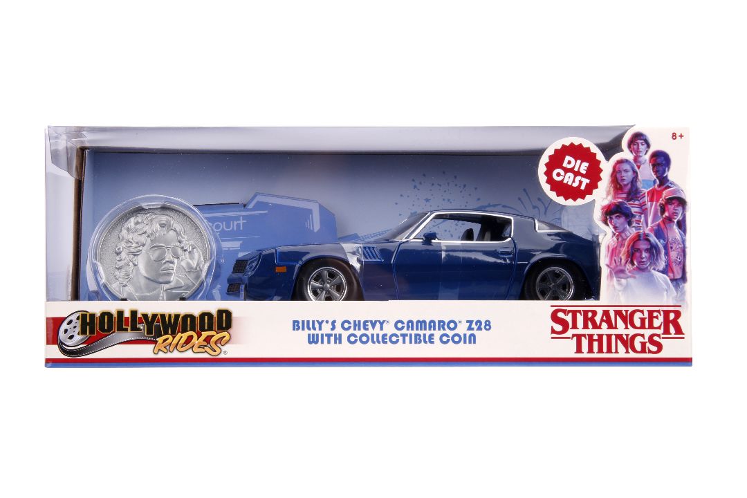 1/24 "Hollywood Rides" Stranger Things - 1979 Chevy Camaro Z28 w/ Coin