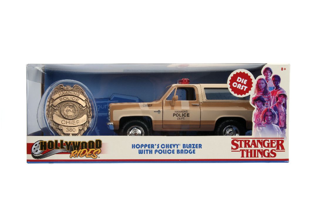 1/24 "Hollywood Rides" Stranger Things - 1980 Chevy Blazer w/ Police Badge