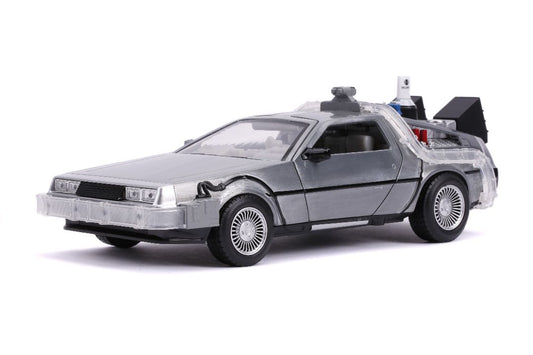 Jada 1/24 "Hollywood Rides" Back To The Future Part II - Time Machine w/ lights