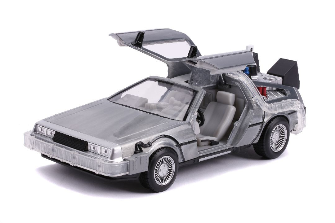 Jada 1/24 "Hollywood Rides" Back To The Future Part II - Time Machine w/ lights