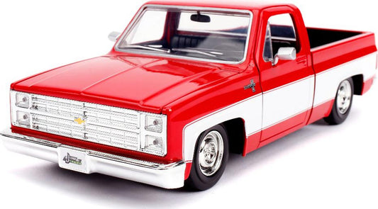 1/24 "Just Trucks" 1985 Chevy C10 Pickup Stock - Glossy Red