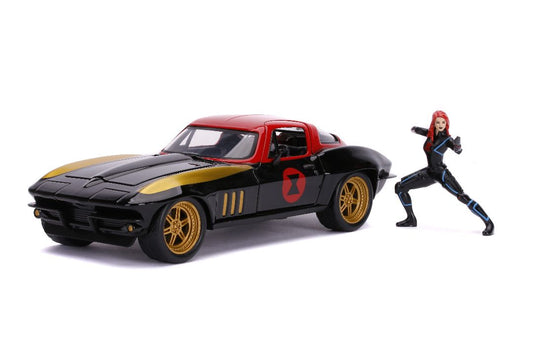 1/24 "Hollywood Rides" 1963 Corvette w/Black Widow