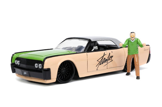Jada 1/24 "Hollywood Rides" 1963 Lincoln Continental with Stan Lee