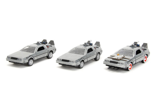 1/32 "Hollywood Rides" Back to The Future 3-Pack