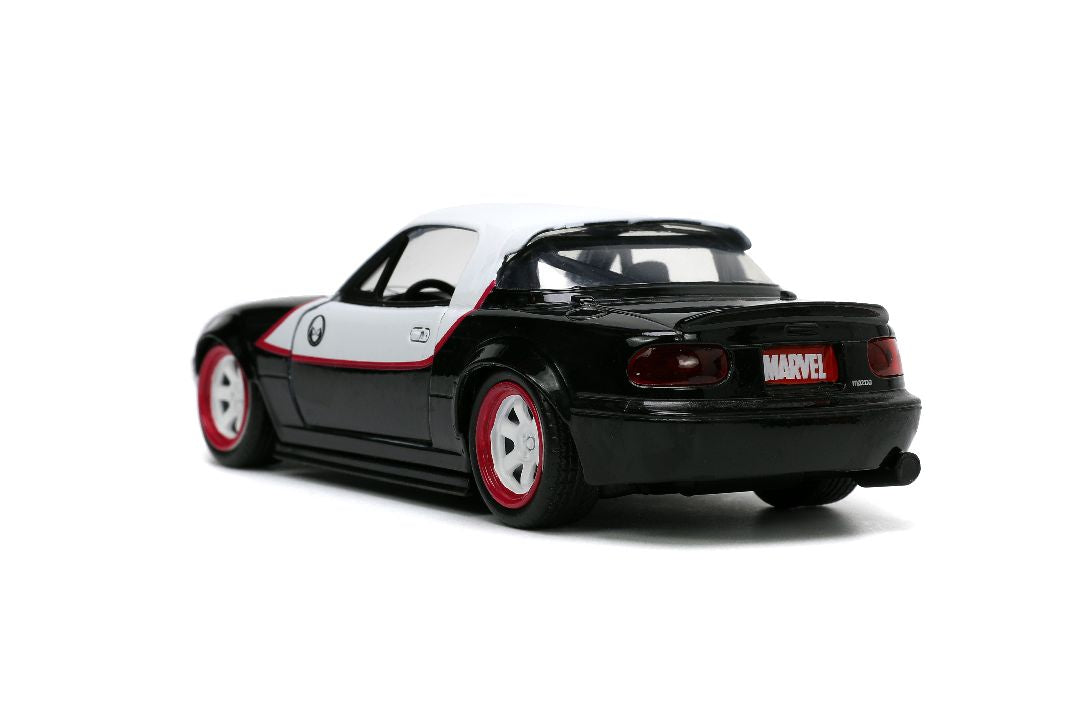 1/32 "Hollywood Rides" Marvel 1990 Mazda Miata With Ghost Spider