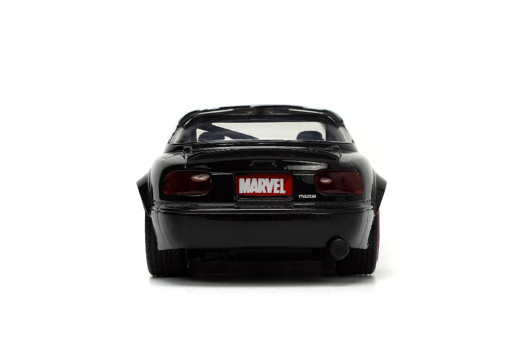 1/32 "Hollywood Rides" Marvel 1990 Mazda Miata With Ghost Spider