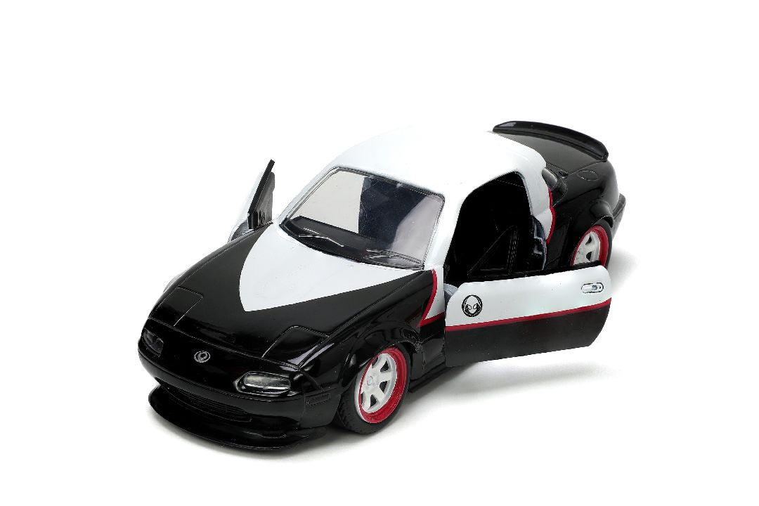 1/32 "Hollywood Rides" Marvel 1990 Mazda Miata With Ghost Spider