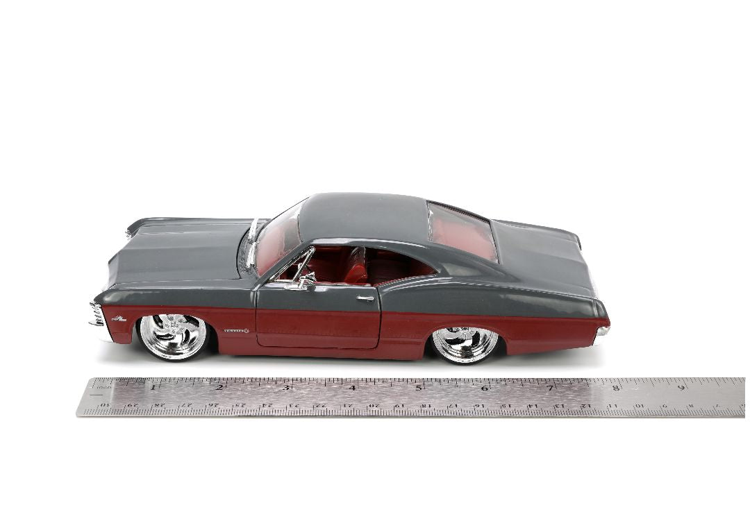 Modellino Jada 1:24 Big Time Muscle - Chevrolet Impala SS 1967 Verde, Porte Apribili, Pressofuso - Foto 1