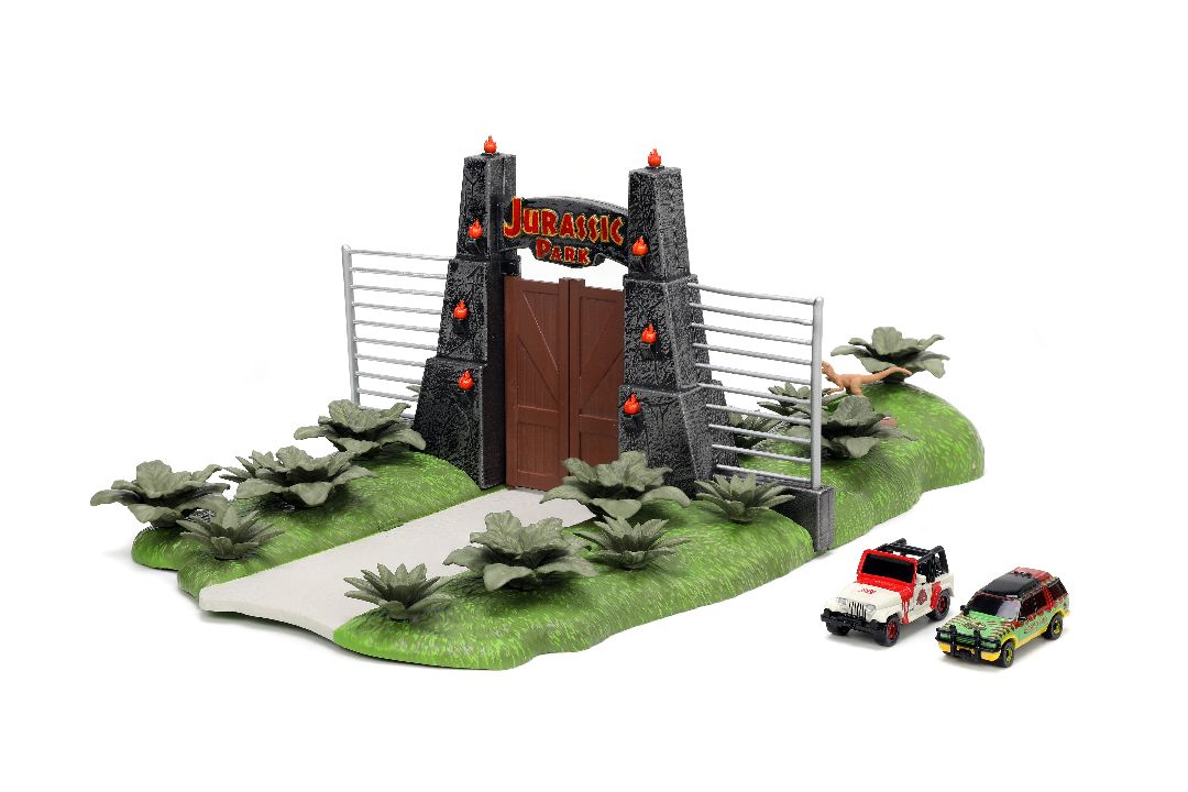 Nano "Hollywood Rides" Nano Scene Jurassic Park With 2 Vehicles