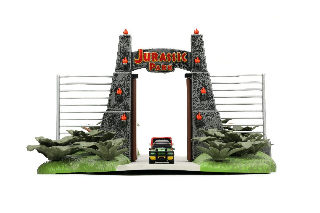 Nano "Hollywood Rides" Nano Scene Jurassic Park With 2 Vehicles