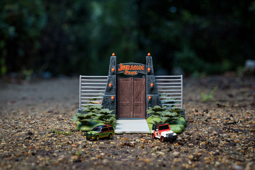 Nano "Hollywood Rides" Nano Scene Jurassic Park With 2 Vehicles