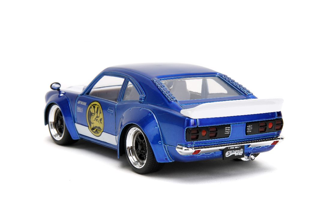 1/24 "Hollywood Rides" 1974 Mazda RX-3 with Blue Ranger
