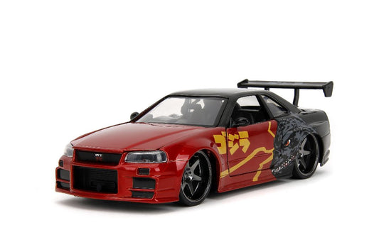1/24 "Hollywood Rides" Godzilla 2002 Skyline GT-R (R34)