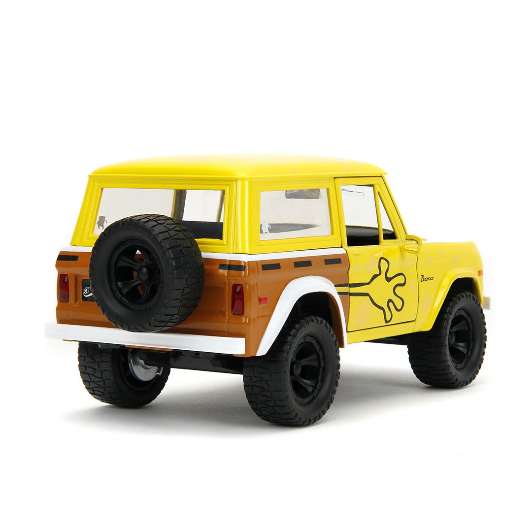 JADA TOYS, FORD Bronco 1973 marron avec figurine GROOT, échelle 1/32 JADA TOYS, FORD Bronco 1973 marron avec figurine GROOT, échelle 1/32