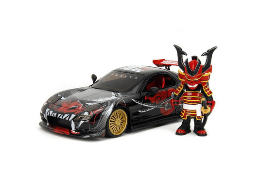 Jada 1/24 "Hollywood Rides" - Lab Monkeys - 1993 RX-7 w/ Saru
