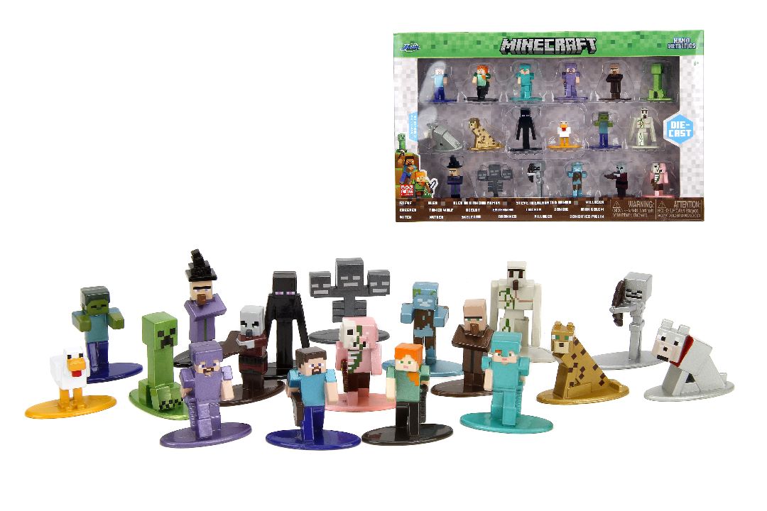 Nano Metalfigs - Minecraft 18-Pack- 1.65" figure