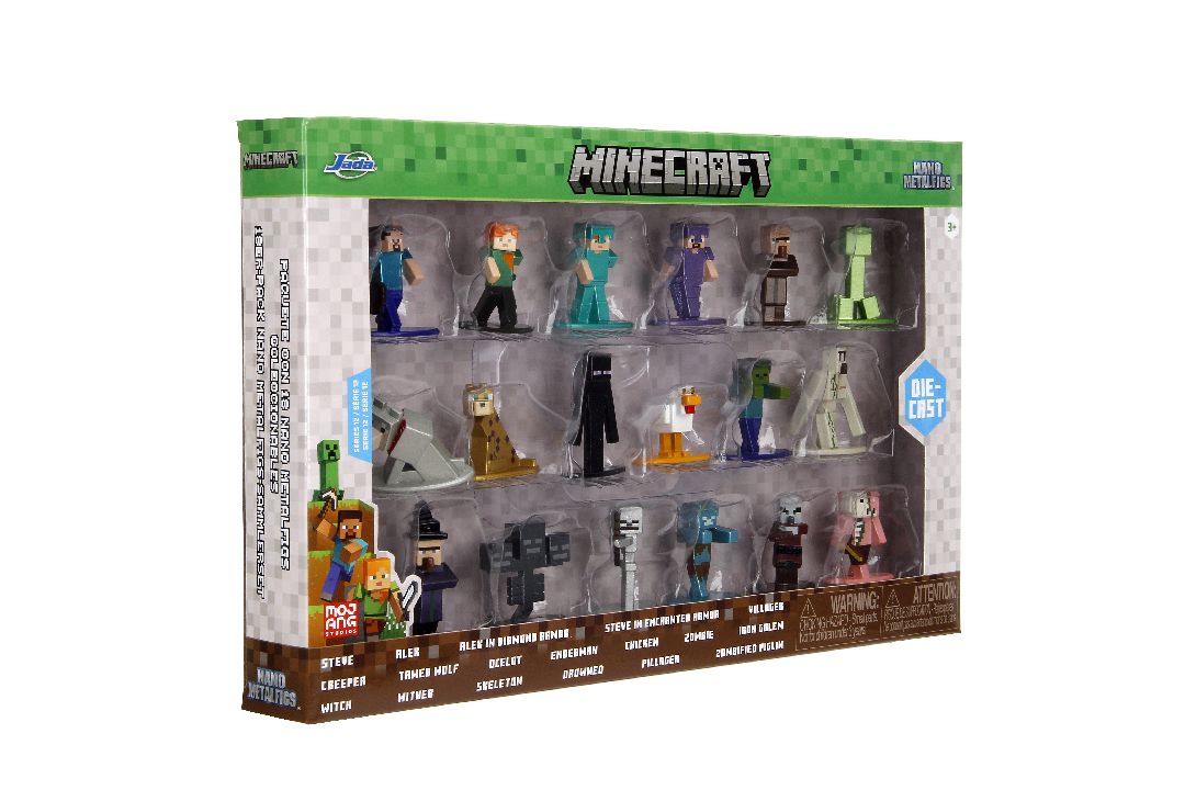 Nano Metalfigs - Minecraft 18-Pack- 1.65" figure