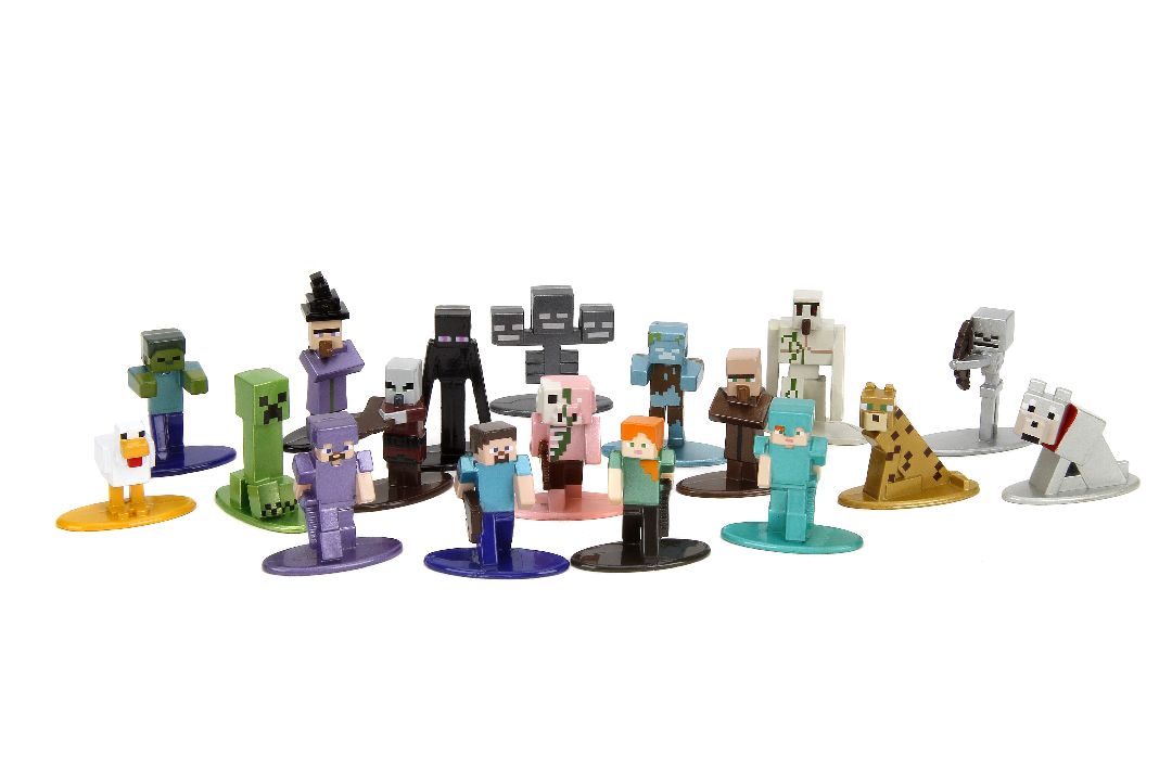 perotomo6134♡ Minecraft Nano METALFIGS 20 PK W3 - Collectible Figures.