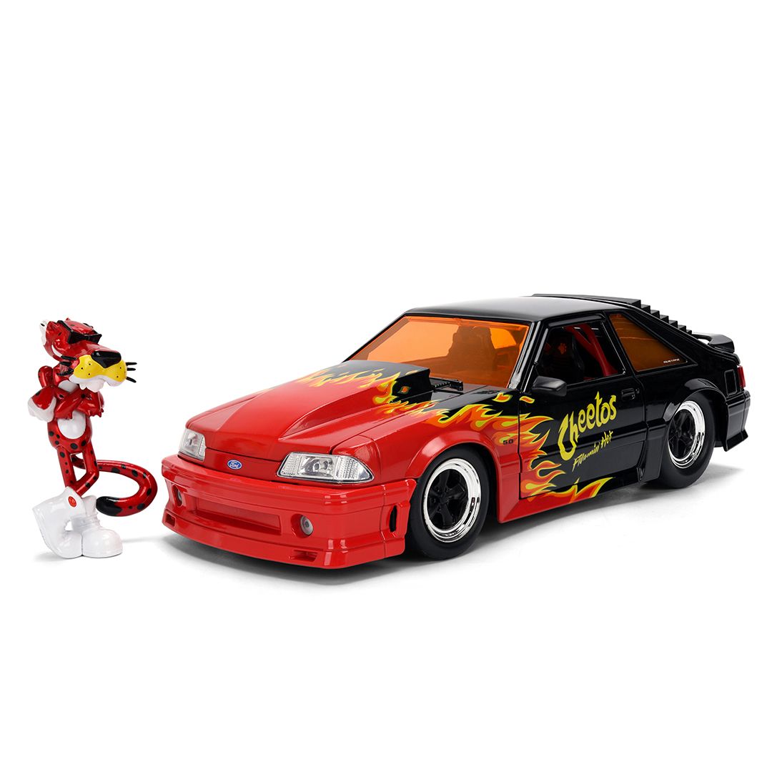 1/24 "Hollywood Rides" - 1989 Ford Mustang GT w/Chester (Flaming Hot)