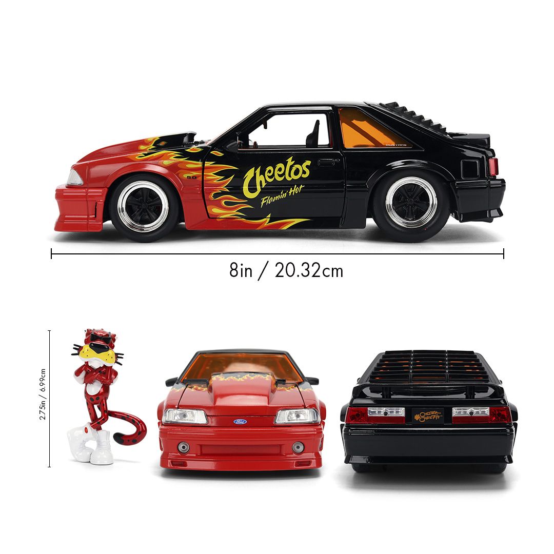 1/24 "Hollywood Rides" - 1989 Ford Mustang GT w/Chester (Flaming Hot)