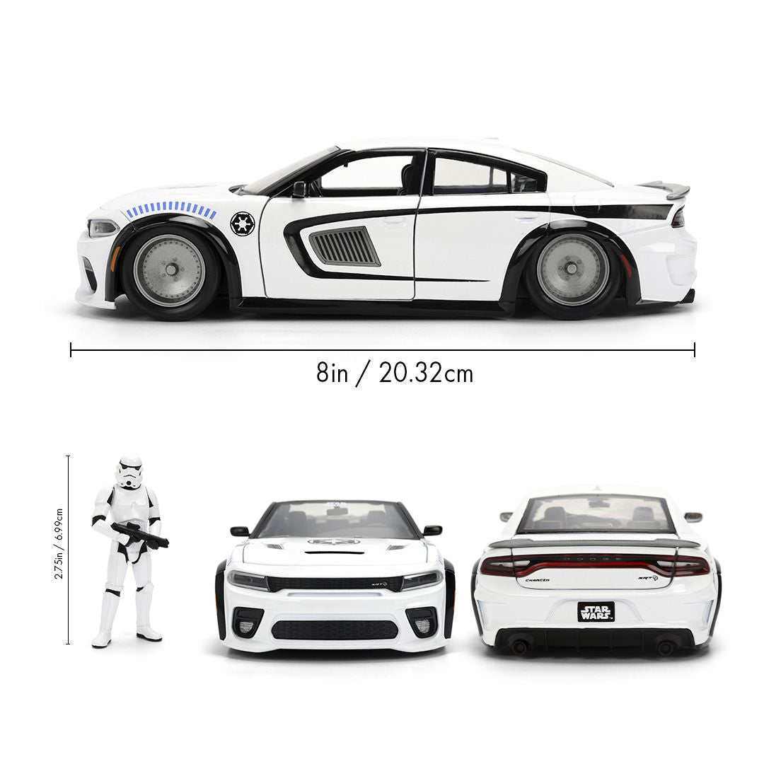 1/24 "Hollywood Rides" - Star Wars - 2015 Dodge Challenger Hellcat w/STORMTROOPER