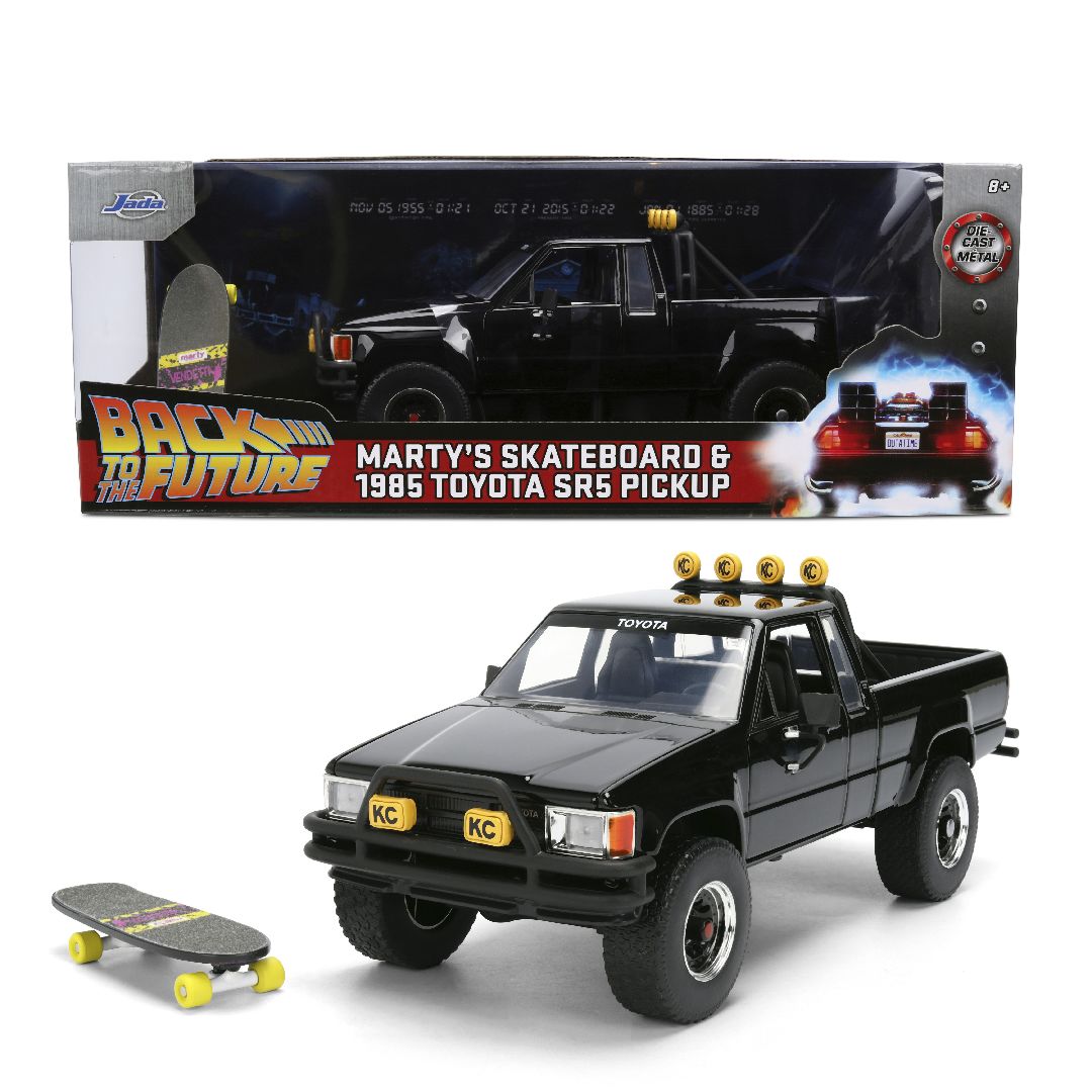 1/24 "Hollywood Rides" - BTTF 1985 Toyota SR5 w/Marty's Skateboard