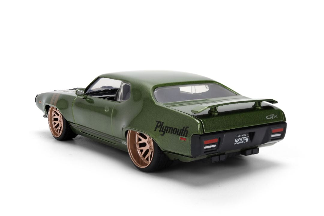 1/24 "BIGTIME Muscle" 1972 Plymouth GTX - Metallic Dark Green
