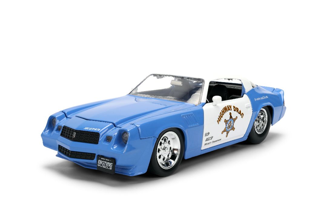 1/24 "BIGTIME Muscle" 1979 Chevy Camaro Highway Drag - Glossy Blue White