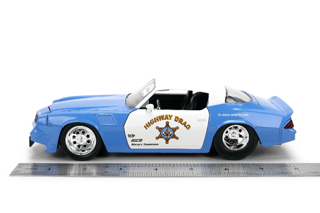 1/24 "BIGTIME Muscle" 1979 Chevy Camaro Highway Drag - Glossy Blue White