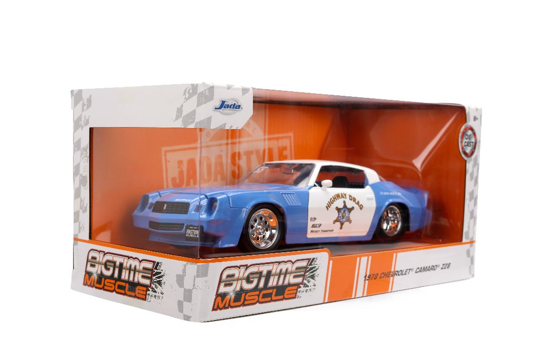 1/24 "BIGTIME Muscle" 1979 Chevy Camaro Highway Drag - Glossy Blue White