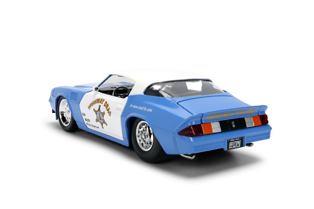 1/24 "BIGTIME Muscle" 1979 Chevy Camaro Highway Drag - Glossy Blue White