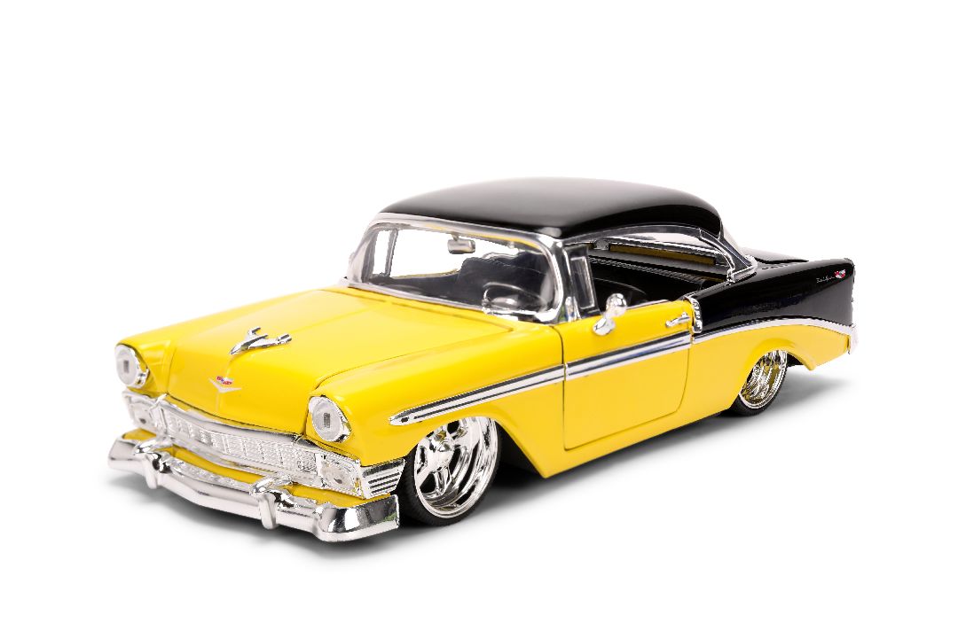 1/24 "BIGTIME Muscle" 1956 Chevy Bel Air - Yellow-Black