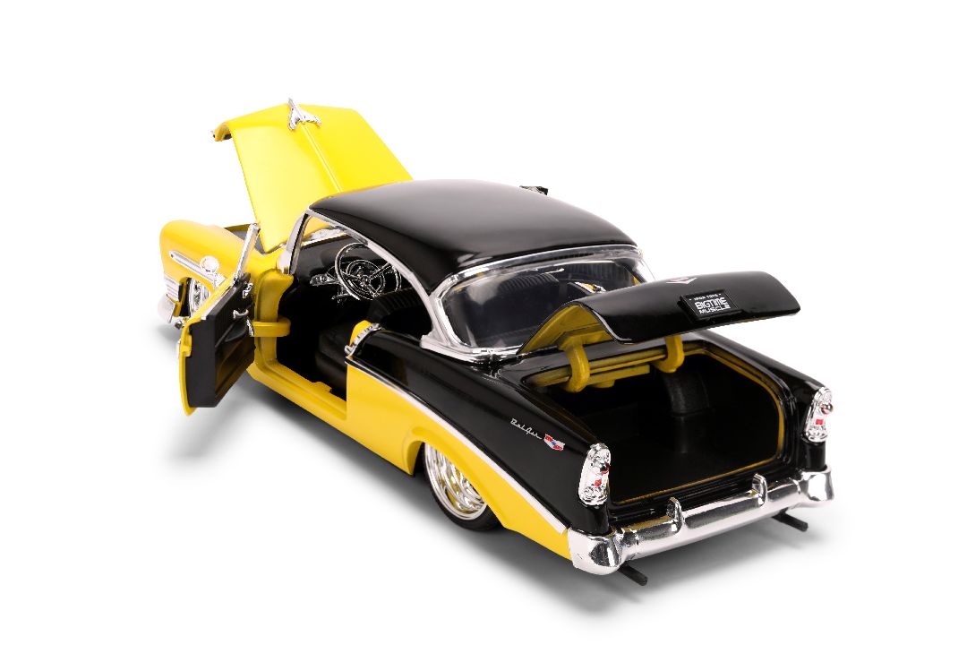1/24 "BIGTIME Muscle" 1956 Chevy Bel Air - Yellow-Black