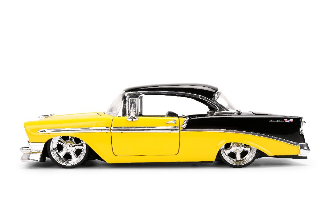 1/24 "BIGTIME Muscle" 1956 Chevy Bel Air - Yellow-Black