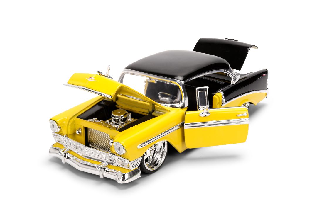 1/24 "BIGTIME Muscle" 1956 Chevy Bel Air - Yellow-Black