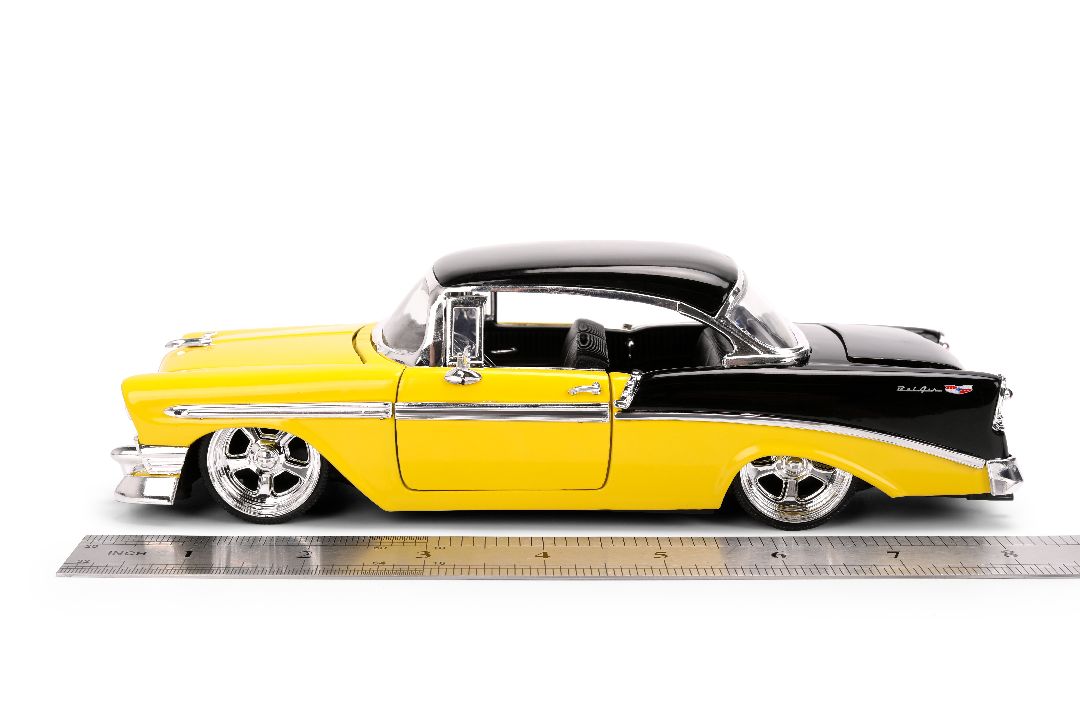 1/24 "BIGTIME Muscle" 1956 Chevy Bel Air - Yellow-Black
