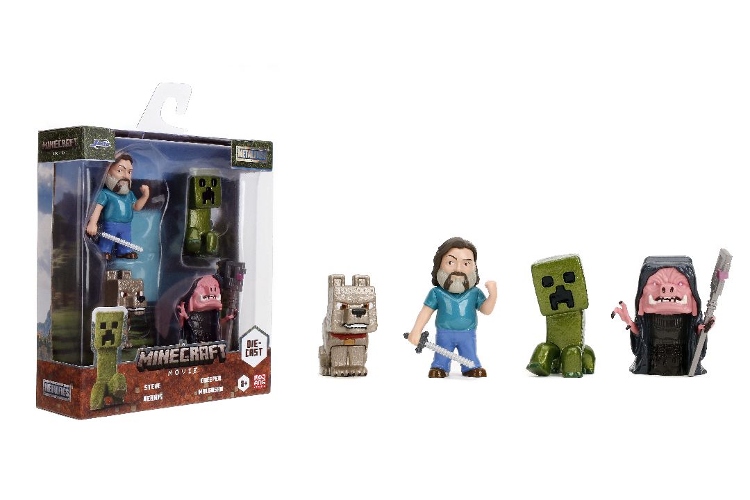 2.5" Metalfigs - Minecraft Movie 4-Pack