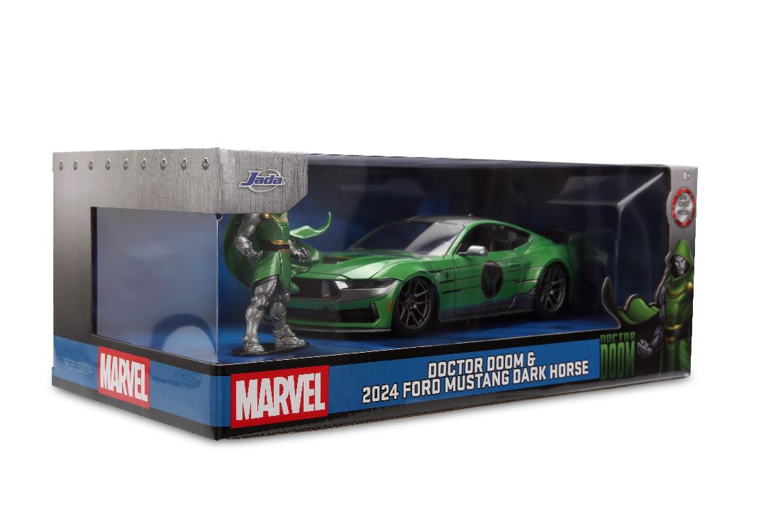 1/24 "Hollywood Rides" - 2024 Ford Mustang Dark Horse w/ Dr. Doom