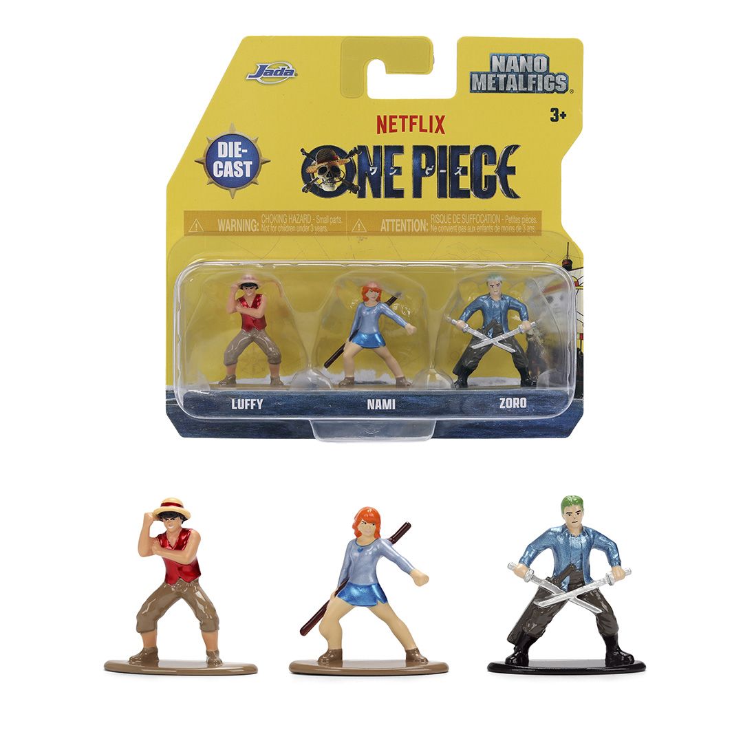 1.65" Nano Metalfigs - NETFLIX - ONE PIECE 3-Pack