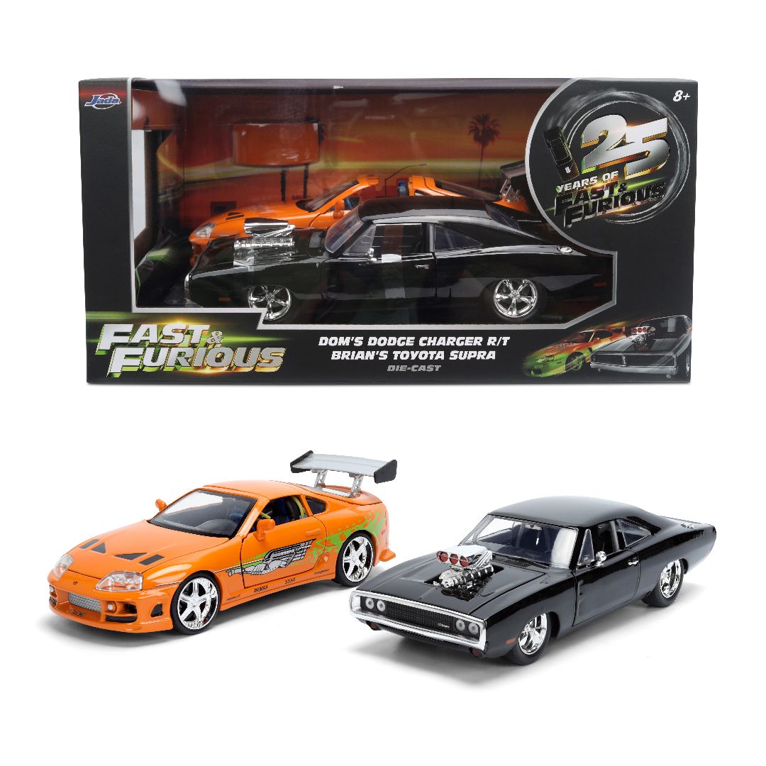 1/24 "Fast and Furious 25th" Dom & Brian Twin Pack
