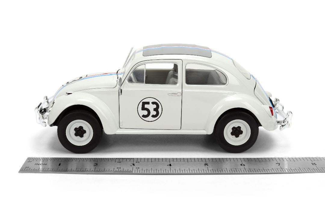 1/24 "Hollywood Rides" - VW Beetle Herbie The Love Bug w/Tire Rack