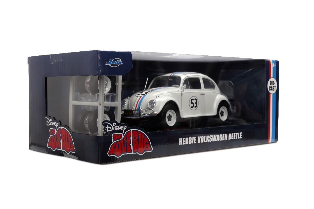 1/24 "Hollywood Rides" - VW Beetle Herbie The Love Bug w/Tire Rack