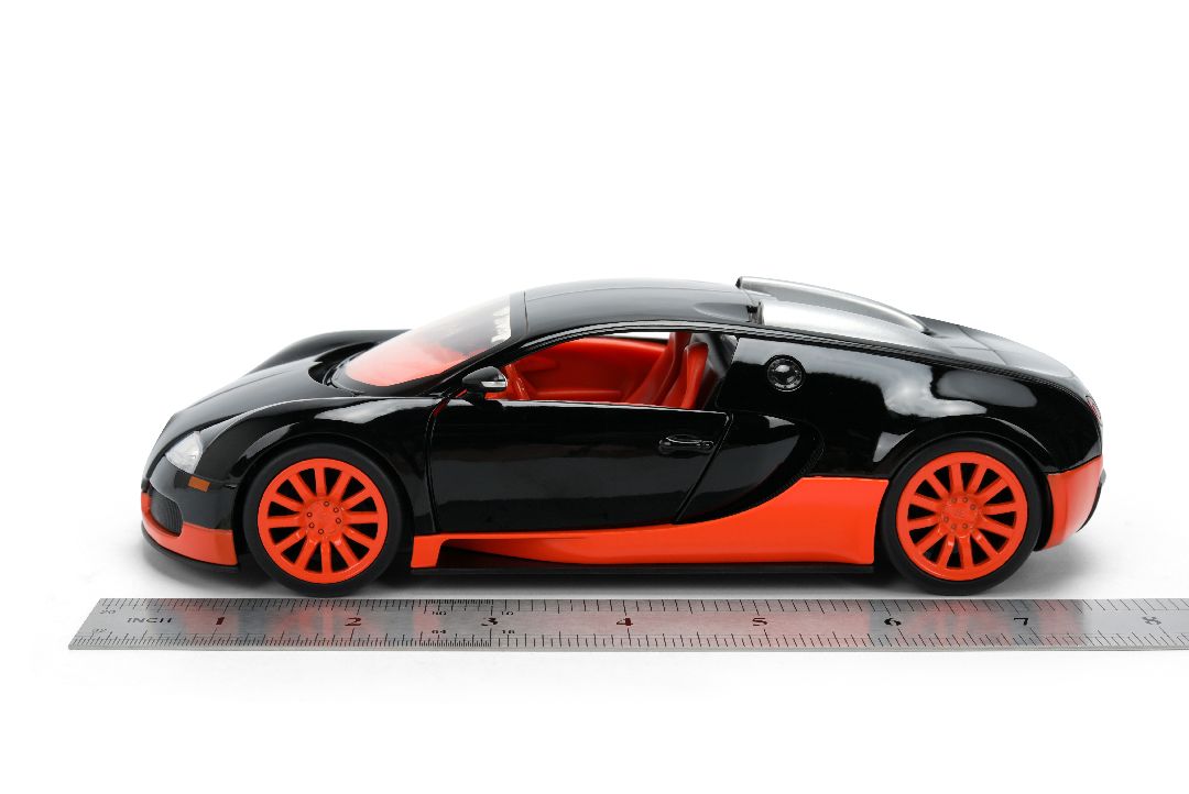 1/24 HYPERSPEC - 2011 Bugatti Veyron - Black/Orange
