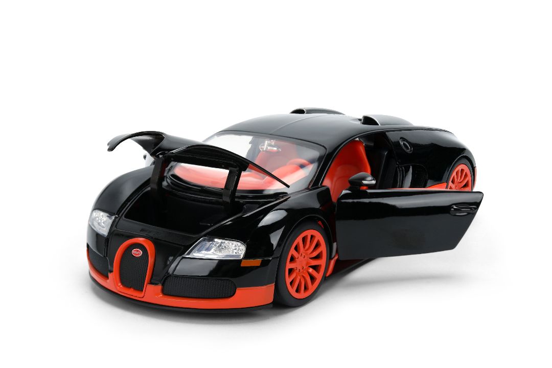 1/24 HYPERSPEC - 2011 Bugatti Veyron - Black/Orange