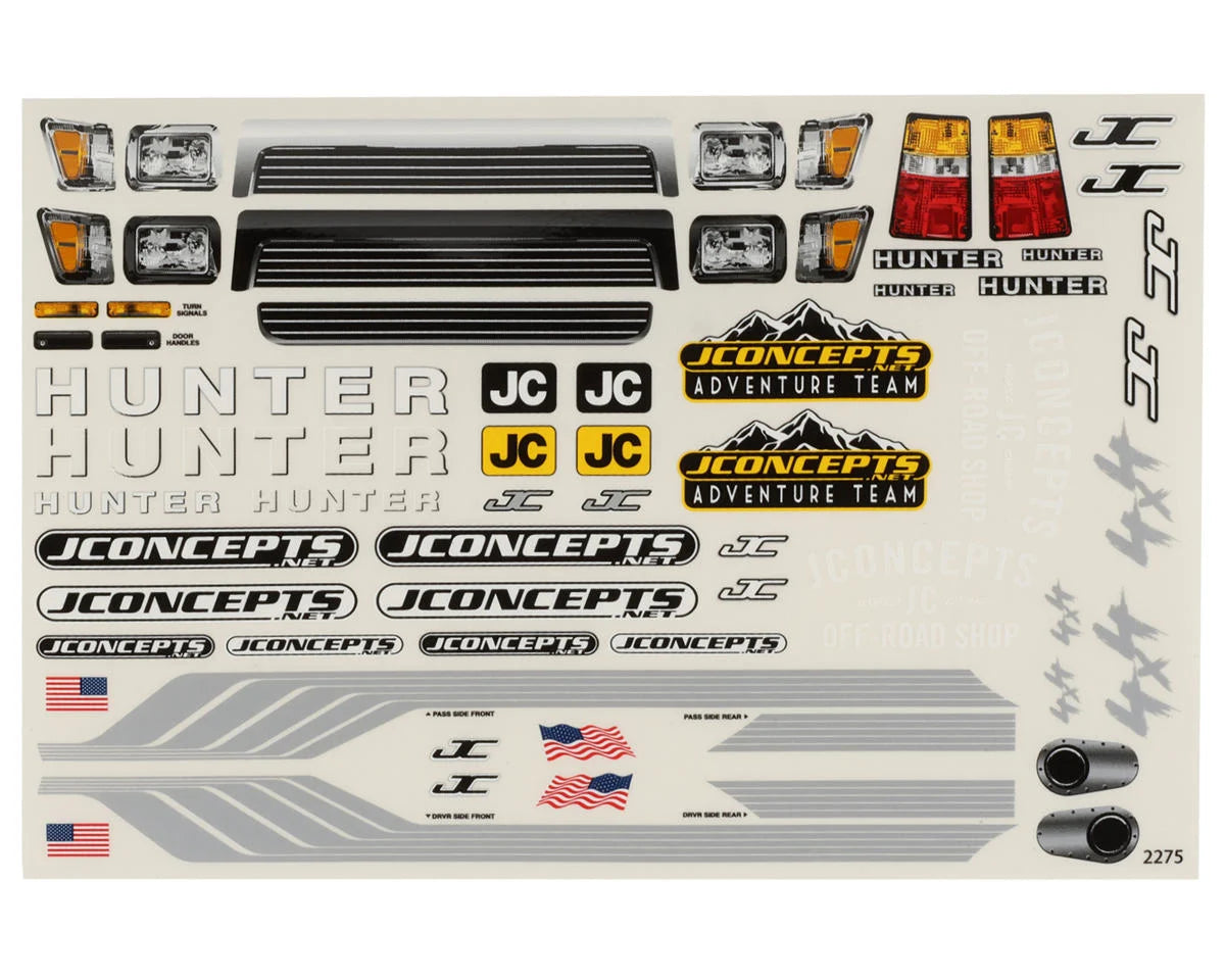 1/10 "Hunter" Monster Truck Body - Stampede (Clear)