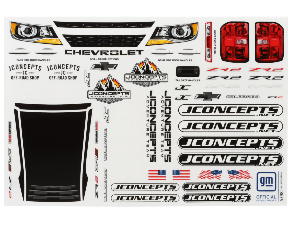 2020 Chevy Colorado ZR2 1/10 Rock Crawler Body (Clear) (12.3" Wheelbase)