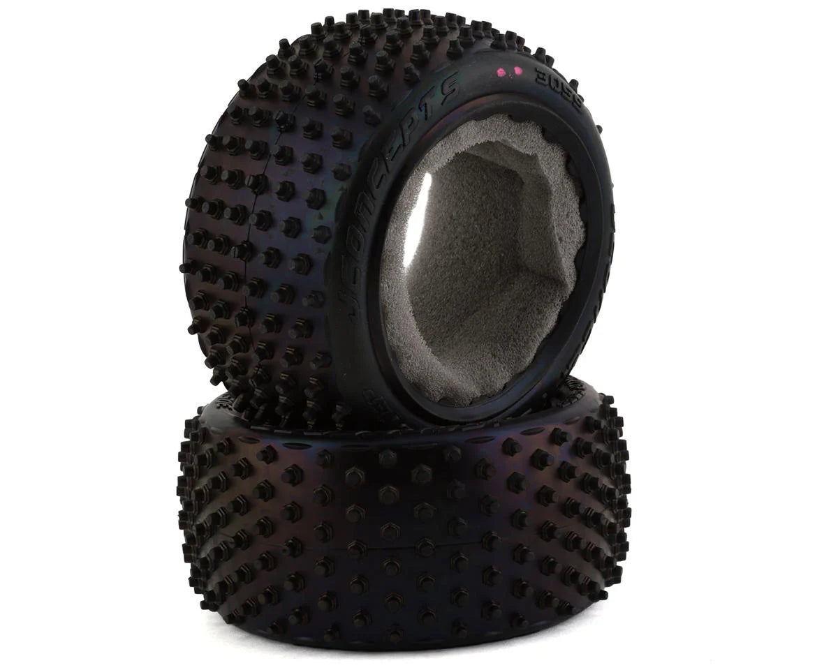 Drop Step 2.2" Rear Buggy Carpet Tires (x2) (Pink)
