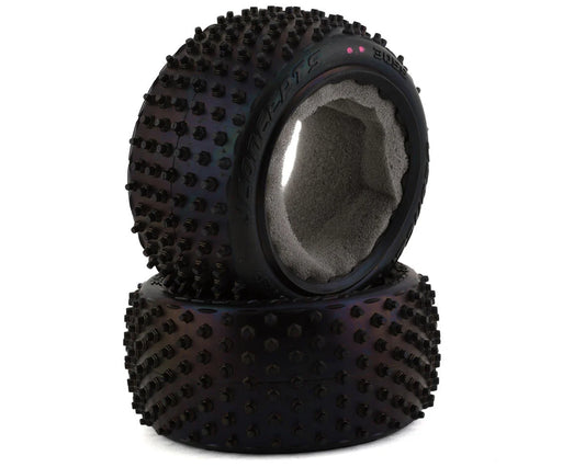 Drop Step 2.2" Rear Buggy Carpet Tires (x2) (Pink)