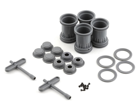 Tribute 1/24th Mini Monster Truck Wheels (Grey) (4)